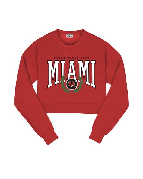 Miami University Vines Red Crop Sweatshirt | Where I'm From