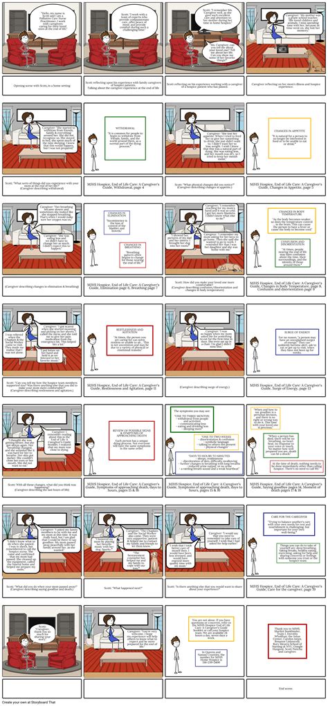 caregiver video story board Storyboard by joaner
