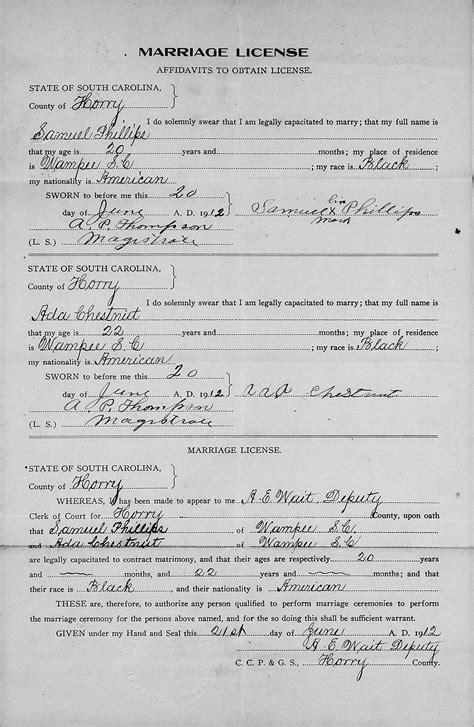 Found on FamilySearch: Marriage Records (Horry County, South Carolina