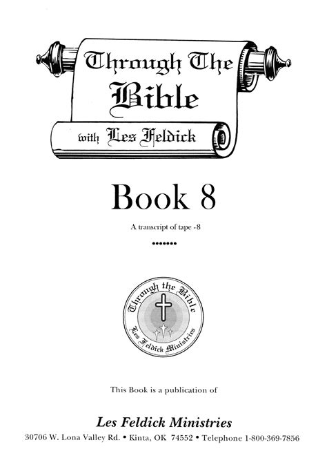 Through the Bible with Les Feldick, Book 8 by Les Feldick Ministries