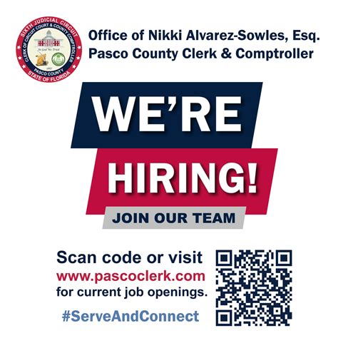 Pasco Clerk & Comptroller on Twitter: "JOIN OUR TEAM! If you love to