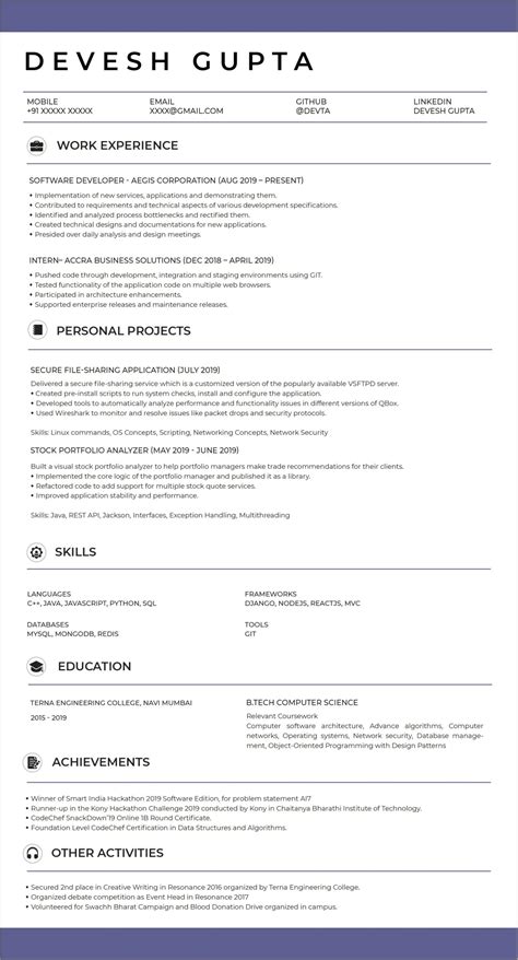 Entry Level Full Stack Developer Resume Examples - Resume Example Gallery