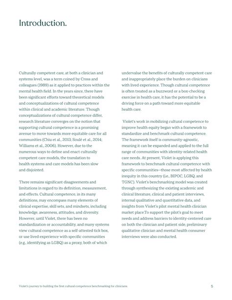 Violet | Violet's Cultural Competence Research