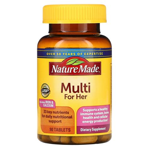 Nature Made, Multi For Her, 90 Tablets - Walmart.com