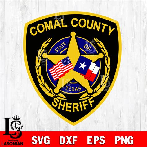 sheriff comal county svg dxf eps png file, digital download - Inspire