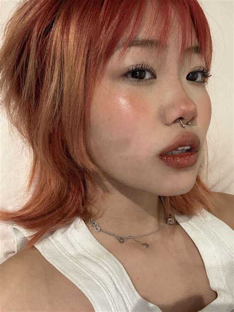 Copper Orange Hair, Short Copper Hair, Orange Blush, Orange Skin, Tan