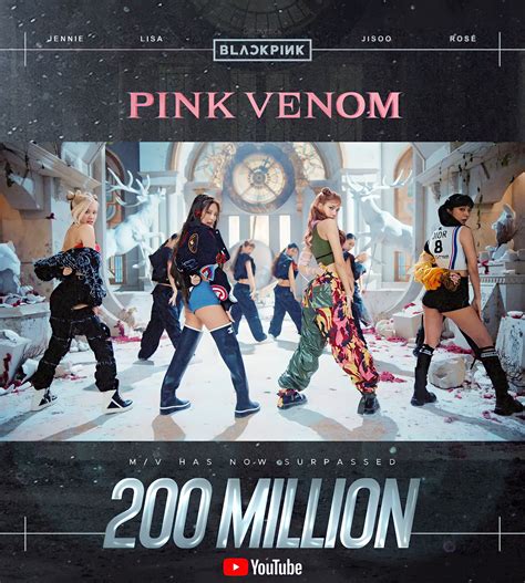 Pink Venom’ M/V has now surpassed 200 MILLION Views on YouTube in just