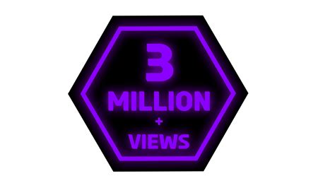 Three Million Views Png Image Free Download From | Images and Photos finder