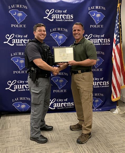 Laurens Police Department Congratulates Officers on Promotions - Who's