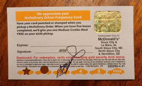 Are these McDonald's dasher cards common everywhere? : r/doordash
