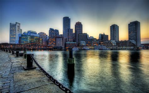 Download imagens Boston, 4k, passeio, HDR, Massachusetts, EUA, América