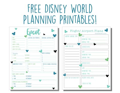Disney Packing Checklist Printable