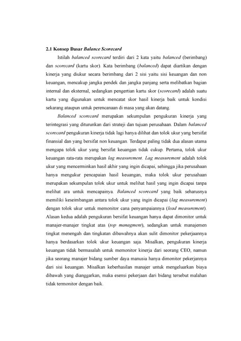 Balance Score CARD - 2 Konsep Dasar Balance Scorecard Istilah balanced